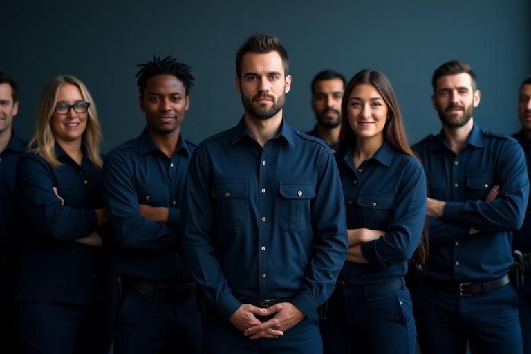 Image of a professional security team.